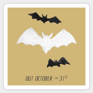 Bats out on Halloween Sticker